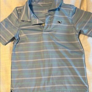 Vineyard Vines Kids Blue Striped Polo Shirt